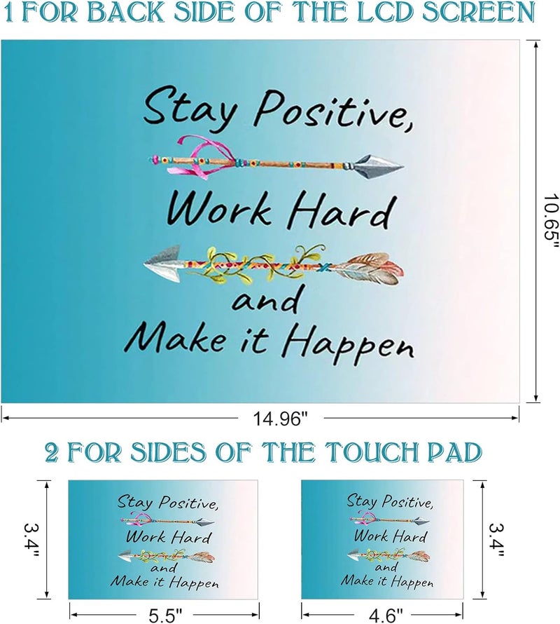 DINKY Laptop Skin Sticker Decal, 12" 13" 13.3" 14" 15" 15.4" 15.6 inch Laptop Universal Reusable Vinyl Skin Stickers Cover Art Decal Notebook PC Personalized Protector-Inspirational Quote - Image 2